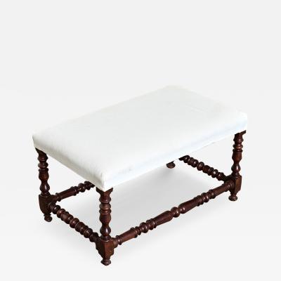 English 19th Century Bobbin Turned Oak Bench
