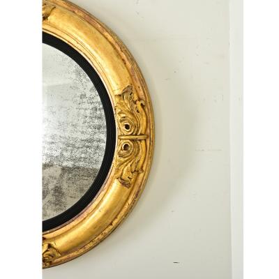 English 19th Century Convex Mirror