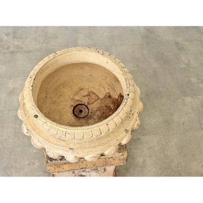 English 19th Century Doulton Campania Urn on Pedestal