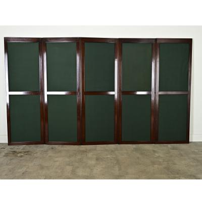 English 19th Century Edwardian Folding Screen