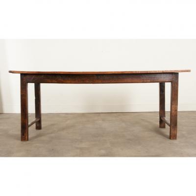 English 19th Century Elm Ash Farm Table