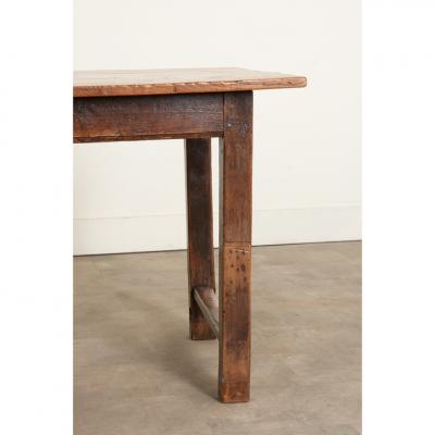 English 19th Century Elm Ash Farm Table