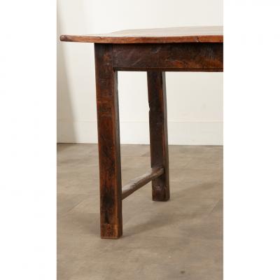 English 19th Century Elm Ash Farm Table