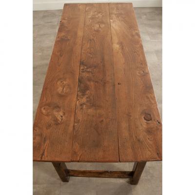 English 19th Century Elm Ash Farm Table