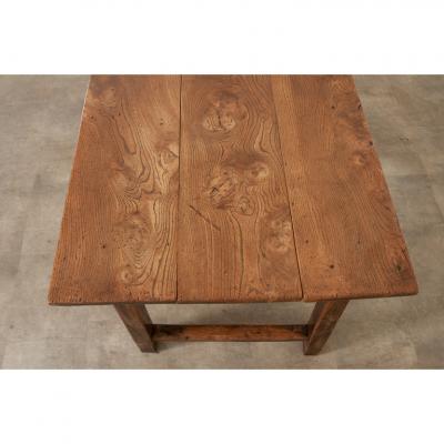 English 19th Century Elm Ash Farm Table