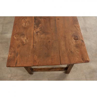English 19th Century Elm Ash Farm Table