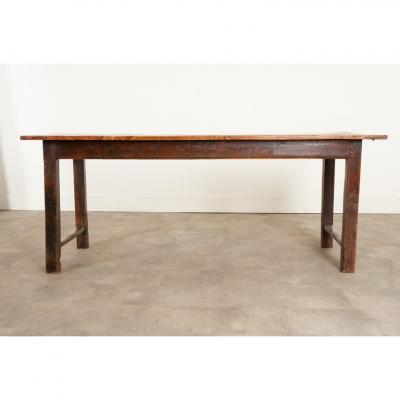English 19th Century Elm Ash Farm Table