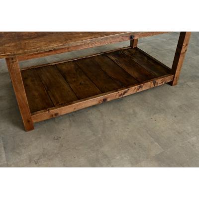 English 19th Century Farmhouse Table in Coffee Table Height