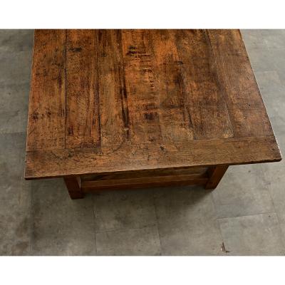 English 19th Century Farmhouse Table in Coffee Table Height