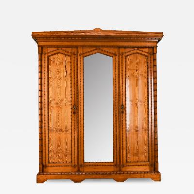 English 19th Century Faux Bamboo Linen Press