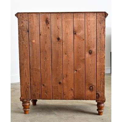 English 19th Century Faux Bois Painted Chest
