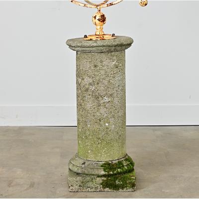 English 19th Century Garden Armillary Sphere on Column