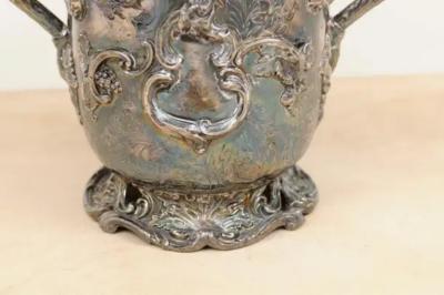 English 19th Century George III Sheffield Silver on Copper Champagne Bucket