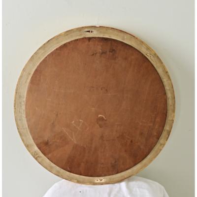 English 19th Century Gilt Convex Mirror