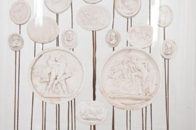English 19th Century Glass Cloche with New Intaglios