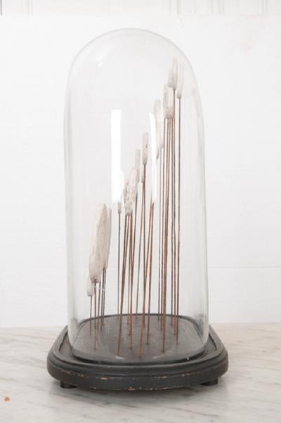 English 19th Century Glass Cloche with New Intaglios
