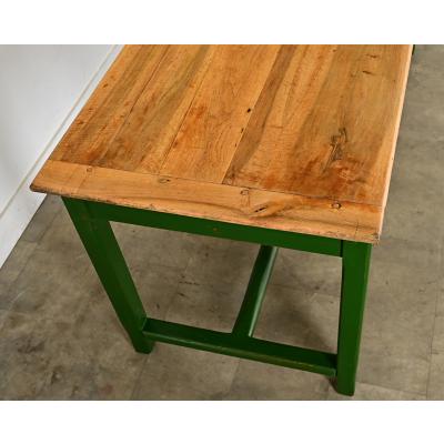 English 19th Century Kitchen Island with Eight Drawers