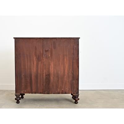 English 19th Century Mahogany Bowfront Chest of Drawers