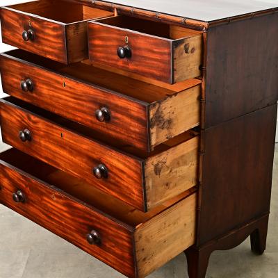 English 19th Century Mahogany Campaign Chest