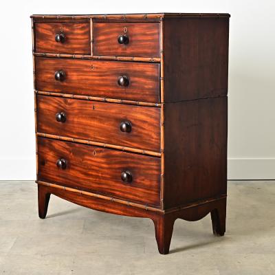 English 19th Century Mahogany Campaign Chest