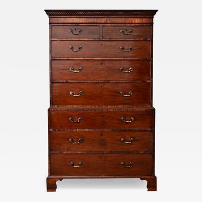 English 19th Century Mahogany Chest on Chest