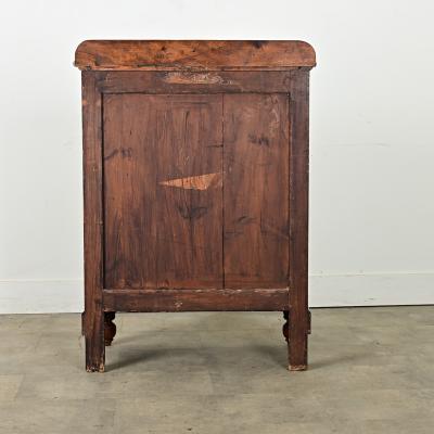 English 19th Century Mahogany Chest with Marble Top