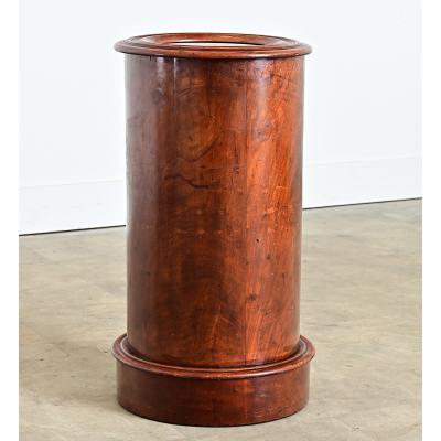 English 19th Century Mahogany Cylinder Bedside Cabinet