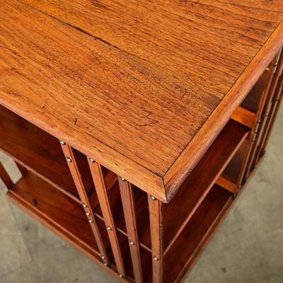 English 19th Century Mahogany Revolving Bookcase