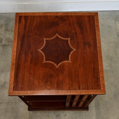 English 19th Century Mahogany Revolving Bookcase