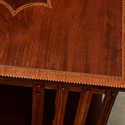 English 19th Century Mahogany Revolving Bookcase