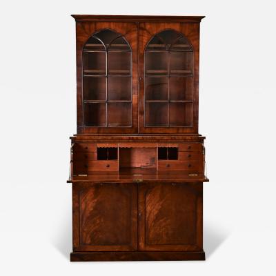 English 19th Century Mahogany Secretary