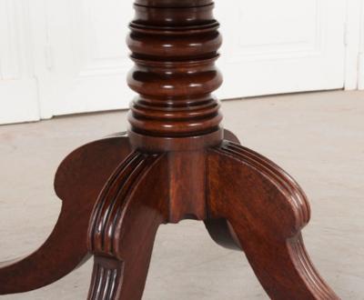 English 19th Century Mahogany Tilt Top Center Table