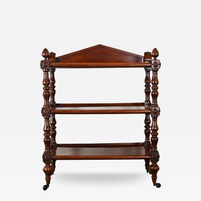 English 19th Century Mahogany Trolley