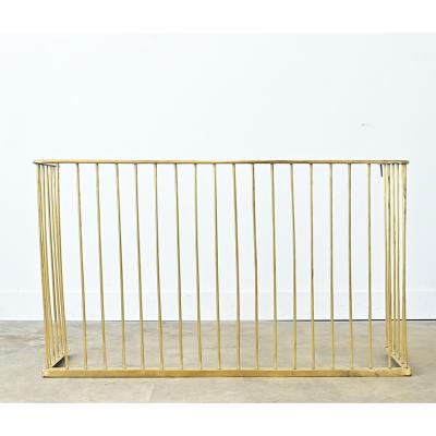 English 19th Century Massive Brass Nursery Guard