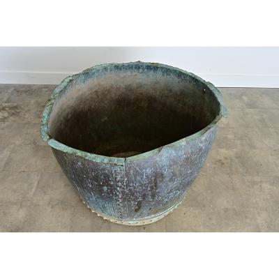English 19th Century Massive Copper Cauldron