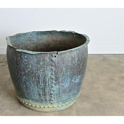 English 19th Century Massive Copper Cauldron
