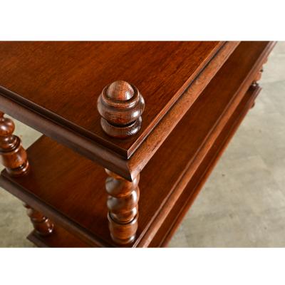 English 19th Century Oak Butler s Trolley