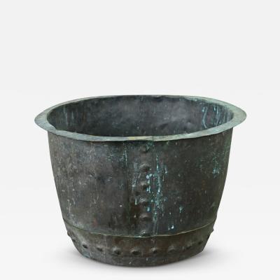 English 19th Century Oxidized Copper Pot