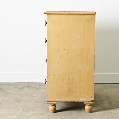 English 19th Century Painted Chest of Drawers