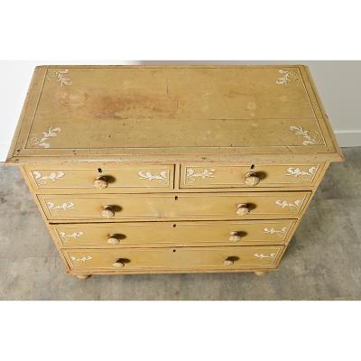 English 19th Century Painted Chest of Drawers