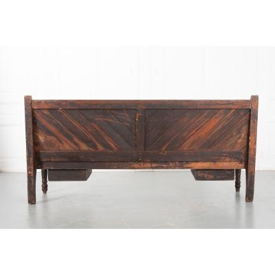 English 19th Century Painted Hall Bench
