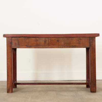 English 19th Century Painted Pine Server