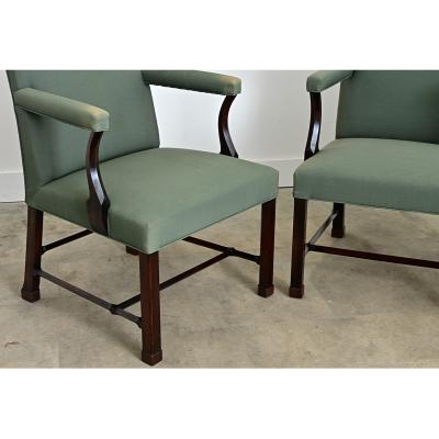 English 19th Century Pair of Georgian Armchairs
