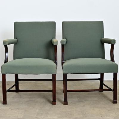 English 19th Century Pair of Georgian Armchairs