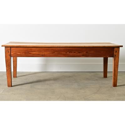 English 19th Century Pine Beech Low Table