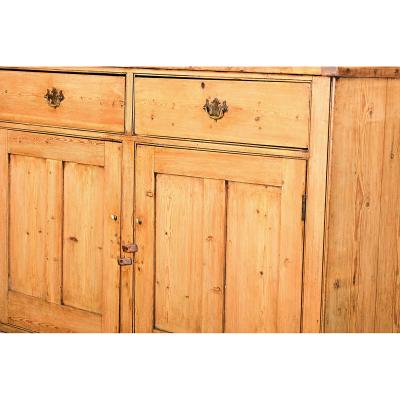 English 19th Century Pine Buffet Dresser