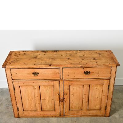 English 19th Century Pine Buffet Dresser