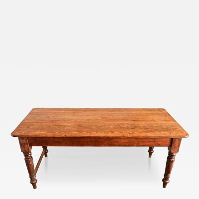 English 19th Century Pine Farmhouse Table