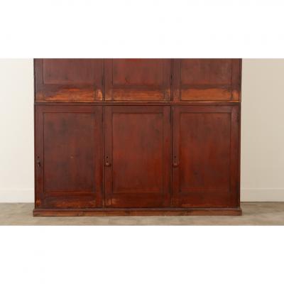 English 19th Century Pine Painted Butler s Pantry