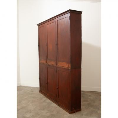 English 19th Century Pine Painted Butler s Pantry